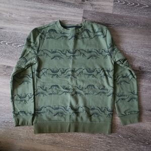 🎉Cat & Jack - Green Dinosaur Pattern Crewneck Sweater - Medium